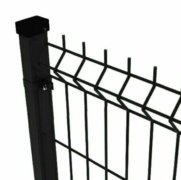 3D paneļu žogs, 4mm, 55x200, RAL9005, H-1530mm