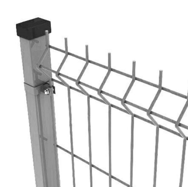 3D paneļu žogs, 4mm, 55x200, ZN, H-1530mm