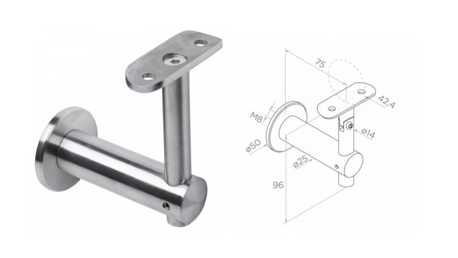 Margu turētājs 42,4, D50 AISI 304