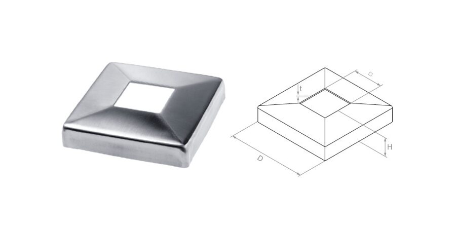 Nosegflancis 40x40, D108x108, H22, T1,5, AISI 304