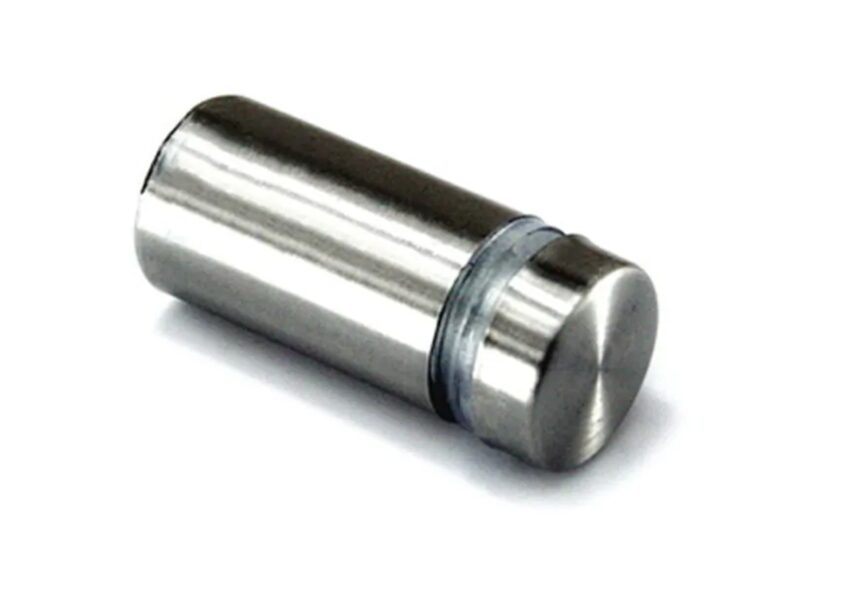 Stikla turētājs M8, D12, AISI 304, Satin